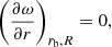 $$ \begin{aligned} \left( \frac{\partial \omega }{\partial r} \right) _{{r_\mathrm{b} , R}} = 0, \end{aligned} $$