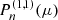 $ P_n^{(1,1)}(\mu) $