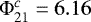 $\UpPhi^c_{21}=6.16$