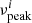 $ \nu _{{\rm{peak}}}^i $