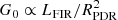 $ {G_0} \propto {L_{\rm{FIR}}}/R_{\rm{PDR}}^2 $