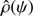 $ \hat\rho(\psi) $