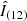 $ \hat{I}_{(12)} $