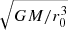 $ \sqrt{GM/r_0^3} $