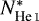 $N^*_{\ion{He}{i}}$