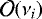 $\mathcal{O}(\nu_i)$