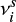 $ \nu^s_i $