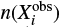 $ n(X_i^{\rm obs}) $