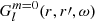 $ G_l^{m = 0}(r,r\prime ,\omega ) $