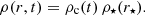 $$ \begin{aligned} \rho (r,t)=\rho _\mathrm{c} (t)\,\rho _\star (r_\star ). \end{aligned} $$