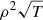 $ \rho^2 \sqrt{T} $