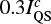 $ 0.3 I^c_{\rm QS} $