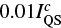 $ 0.01 I^c_{\rm QS} $