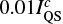 $ 0.01 I^c_{\rm QS} $