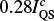 $ 0.28 I^c_{\rm QS} $