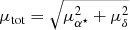 $ \mu_{\mathrm{tot}} = \sqrt{\mu_{\alpha^{\star}}^{2}+\mu_\delta^{2}} $