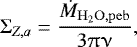 \begin{equation*}\Sigma_{Z,{a}} = \frac{\dot{M}_{\rm{H}_{2} \rm{O}, \rm{peb}}}{3 \uppi \upnu}, \end{equation*}