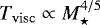$T_{\rm{visc}} \propto M_{\star}^{4/5}$