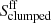 $ S_{\mathrm{clumped}}^{\mathrm{ff}} $