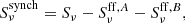 $$ \begin{aligned} S_\nu ^\mathrm{synch} = S_\nu - S_\nu ^{\mathrm{ff},A} - S_\nu ^{\mathrm{ff},B},\end{aligned} $$