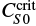 $ C_{S0}^{\rm crit} $