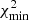 $ \chi _{{\rm{min}}}^2 $