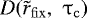 $D(\tilde r_{\rm{fix}} ,\,\,\mathrm{\tau} _{\rm{c}} )$