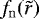 $f_{\rm{n}} (\tilde r)$