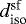 $d_{\textrm{iso}}^{\textrm{sf}}$