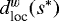 $d^w_{\textrm{loc}}(s^*)$