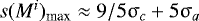 $s(M^i)_{\textrm{max}} \approx 9/5\mathrm{\sigma}_c &#x002B; 5\mathrm{\sigma}_a$