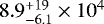 $8.9^{&#x002B;19}_{-6.1} \times 10^4$