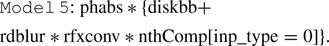 $$ \begin{aligned}&\mathtt{Model\,5{:}}\;\mathrm{{phabs}} *\{ \mathrm{{diskbb}} +\\&\mathrm{{rdblur}} * \mathrm{{rfxconv}} * \mathrm{{nthComp}}[\mathrm{{inp}}\_{\rm {type}}=0]\}. \end{aligned} $$