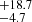 $ ^{+18.7}_{-4.7} $