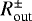 $R_{\textrm{out}}^{\pm}$