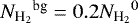 ${N_{\textrm{H}_{2}}}^{\textrm{bg}}=0.2{N_{\textrm{H}_{2}}}^0$