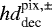 ${hd}_{\textrm{dec}}^{\textrm{pix},\pm}$