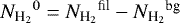 ${N_{\textrm{H}_{2}}}^0={N_{\textrm{H}_{2}}}^{\textrm{fil}}-{N_{\textrm{H}_{2}}}^{\textrm{bg}}$