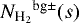 ${N_{\textrm{H}_{2}}}^{\textrm{bg} \pm} (s)$