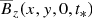 $ \overline{B}_z(x,y,0,t_*) $