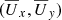 $ (\overline{U}_x,\overline{U}_y) $