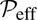 $ \mathcal{P}_{\rm eff} $