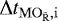 $\Delta t_{\mathrm{MO_{\mathrm{\bar{R}}},i}}$