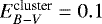 $E_{B-V}^{\text{cluster}}=0.1$