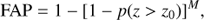 $$ \begin{aligned} \mathrm{FAP} = 1 - [1 - p(z>z_0)]^M, \end{aligned} $$
