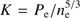 $ K=P_{\mathrm{e}}/n_{\mathrm{e}}^{5/3} $