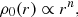 $$ \begin{aligned} \rho _0(r) \propto r^n, \end{aligned} $$