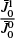 $ \frac{{\bar{J}^{1}_{0}}}{J^0_0} $