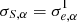 $ \sigma_{S, \alpha} = \sigma_{e, \alpha}^{\mathrm{I}} $