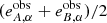 $ (e^{\mathrm{obs}}_{A, \alpha} + e^{\mathrm{obs}}_{B, \alpha})/2 $
